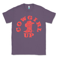 Lavender cowgirl up leopad hat boot rodeo western country southern t shirt Classic Tee - linhVisuals