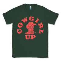 Sports Green cowgirl up leopad hat boot rodeo western country southern t shirt Classic Tee - linhVisuals