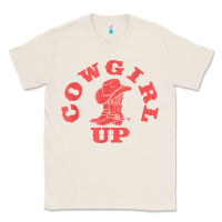 Natural cowgirl up leopad hat boot rodeo western country southern t shirt Classic Tee - linhVisuals
