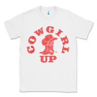 White cowgirl up leopad hat boot rodeo western country southern t shirt Classic Tee - linhVisuals