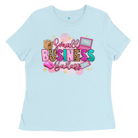 Baby Blue small business badass Ladies Tee - Artiststas