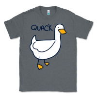 Charcoal Heather quack duck Classic Tee - linhVisuals