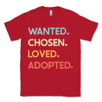 Red adoption day announcement   wanted chosen loved adopted premium t shir Classic Tee - linhVisuals