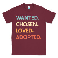 Burgundy adoption day announcement   wanted chosen loved adopted premium t shir Classic Tee - linhVisuals