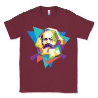 Burgundy karl marx get vintage Classic Tee - linhVisuals