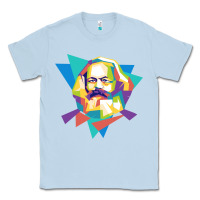 Dusty Blue karl marx get vintage Classic Tee - linhVisuals