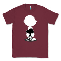 Burgundy peanuts shadow silhouette Classic Tee - linhVisuals