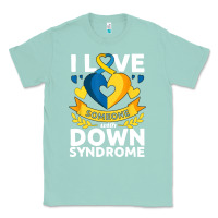 Seafoam down syndrome awareness month special needs love Classic Tee - linhVisuals