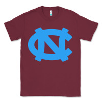 Burgundy north carolina Classic Tee - linhVisuals