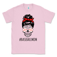 Bubblegum Pink Baseball Mom Skull Classic Tee - linhVisuals