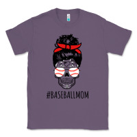 Lavender Baseball Mom Skull Classic Tee - linhVisuals