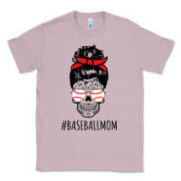 Lilac Baseball Mom Skull Classic Tee - linhVisuals