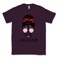 Plum Baseball Mom Skull Classic Tee - linhVisuals