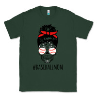 Sports Green Baseball Mom Skull Classic Tee - linhVisuals