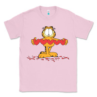 Bubblegum Pink garfiel Classic Tee - linhVisuals