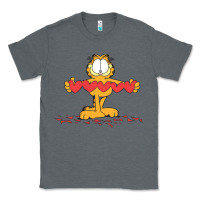 Charcoal Heather garfiel Classic Tee - linhVisuals