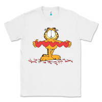 White garfiel Classic Tee - linhVisuals