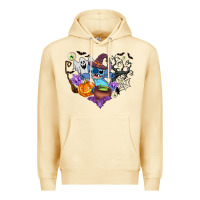 Pina Colada stitch heart halloween Premium Hoodie - AdoDesignShop