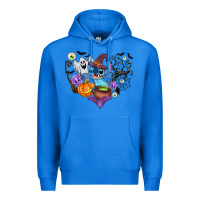 True Royal stitch heart halloween Premium Hoodie - AdoDesignShop