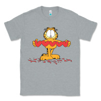 Heather Grey garfiel Classic Tee - linhVisuals