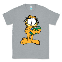 Heather Grey garfiel Classic Tee - linhVisuals