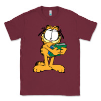 Burgundy garfiel Classic Tee - linhVisuals