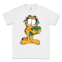 White garfiel Classic Tee - linhVisuals