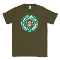 Army Green have coffee, watch radar new Classic Tee - linhVisuals