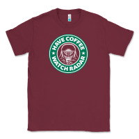 Burgundy have coffee, watch radar new Classic Tee - linhVisuals