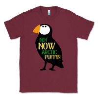 Burgundy not now arctic puffin! ,  not now arctic puffin Classic Tee - linhVisuals
