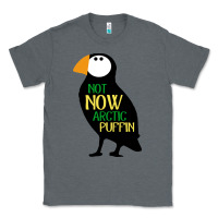 Charcoal Heather not now arctic puffin! ,  not now arctic puffin Classic Tee - linhVisuals