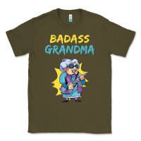 Army Green badass grandma family mother grandma t shirt Classic Tee - linhVisuals