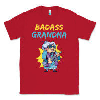 Red badass grandma family mother grandma t shirt Classic Tee - linhVisuals