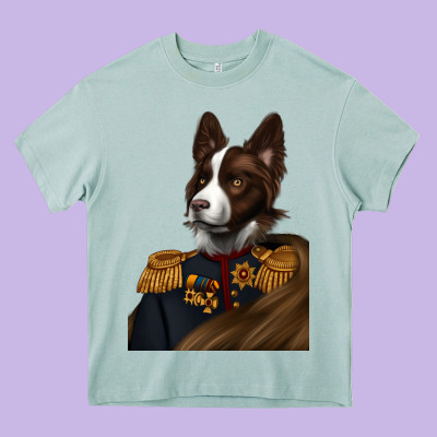 Pet Portraits, Custom Pet Portraits, Renaissance Pet Portraits, Heavy Core Tee Designed By Ranaportraitstore