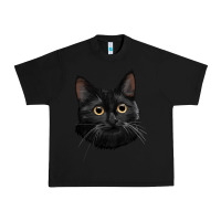 Black Bombay Cat Face Urban Heavy Tee - LillyAllenDesigns
