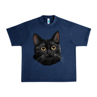 Navy Bombay Cat Face Urban Heavy Tee - LillyAllenDesigns