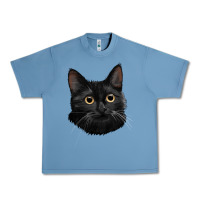 Pebble Blue Bombay Cat Face Urban Heavy Tee - LillyAllenDesigns
