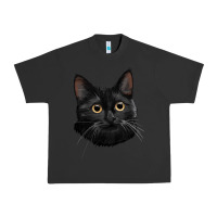 Pigment Black Bombay Cat Face Urban Heavy Tee - LillyAllenDesigns