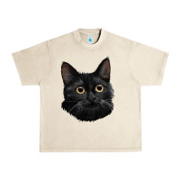 Sandshell Bombay Cat Face Urban Heavy Tee - LillyAllenDesigns