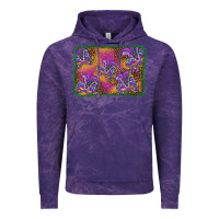 Cloud Purple mardi gras mask background Vintage Hoodie - BarkalooDesign