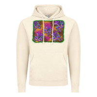 Vintage Artic mardi gras mask background Vintage Hoodie - BarkalooDesign