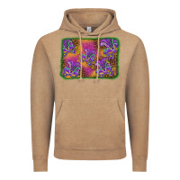 Vintage Coffee mardi gras mask background Vintage Hoodie - BarkalooDesign