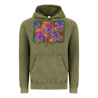 Vintage Olive mardi gras mask background Vintage Hoodie - BarkalooDesign