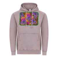 Vintage Zinc mardi gras mask background Vintage Hoodie - BarkalooDesign