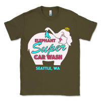 Army Green pink elephant car wash Classic Tee - linhVisuals