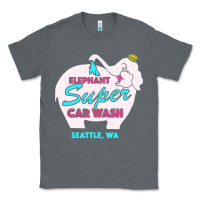 Charcoal Heather pink elephant car wash Classic Tee - linhVisuals