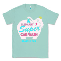 Seafoam pink elephant car wash Classic Tee - linhVisuals