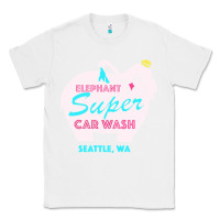 White pink elephant car wash Classic Tee - linhVisuals