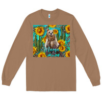 Toasted Coconut mama bear with sunflowers and cactus Long Sleeve Tee - Artiststas