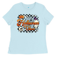 Baby Blue halloween vibes Ladies Tee - Artiststas